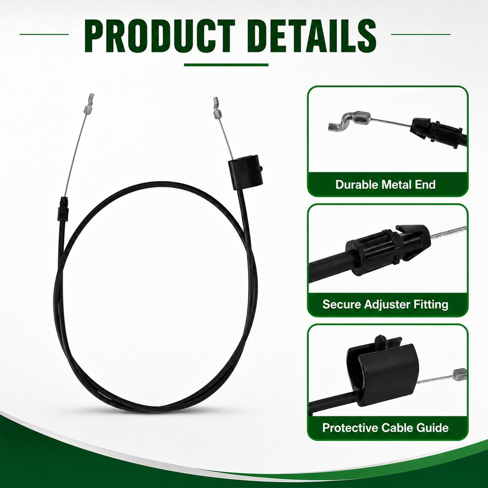 Podoy Lawn Mower Throttle Cable Z-bend ends