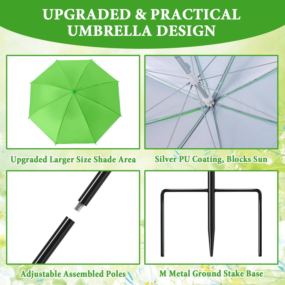 POILKMNI plant umbrella protecting potted plants from sunlight