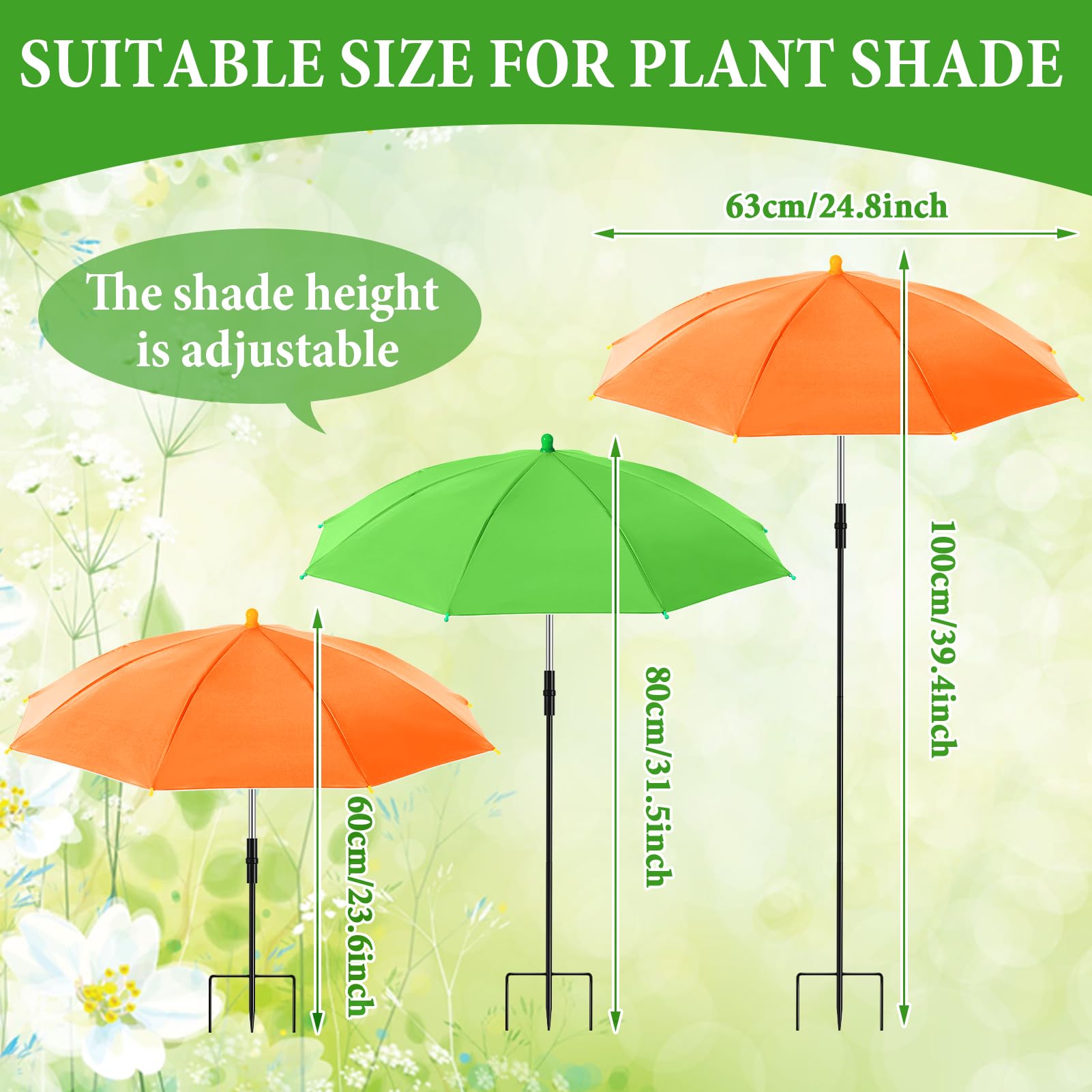 POILKMNI plant umbrella silver coated interior close-up