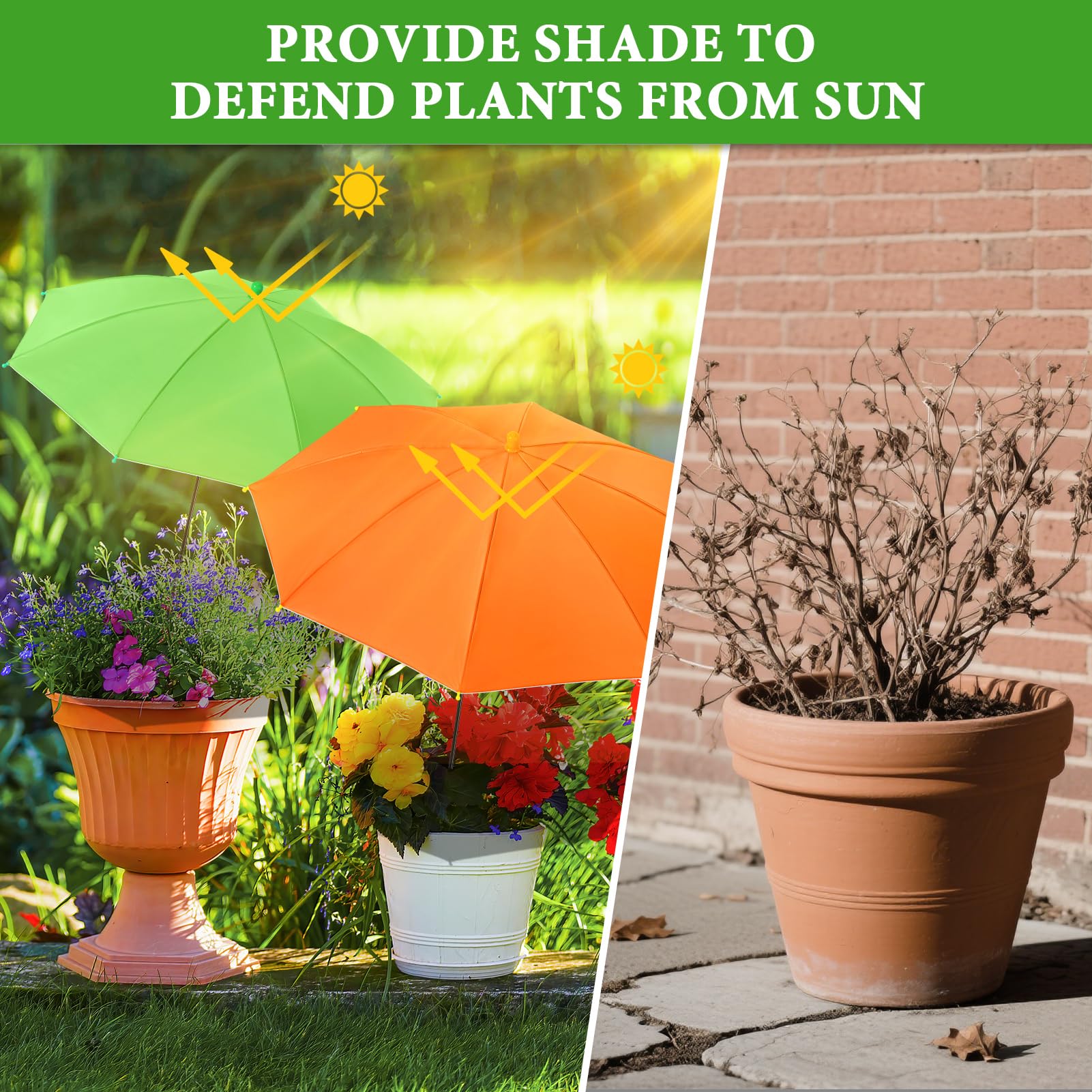 POILKMNI plant umbrella with adjustable pole height
