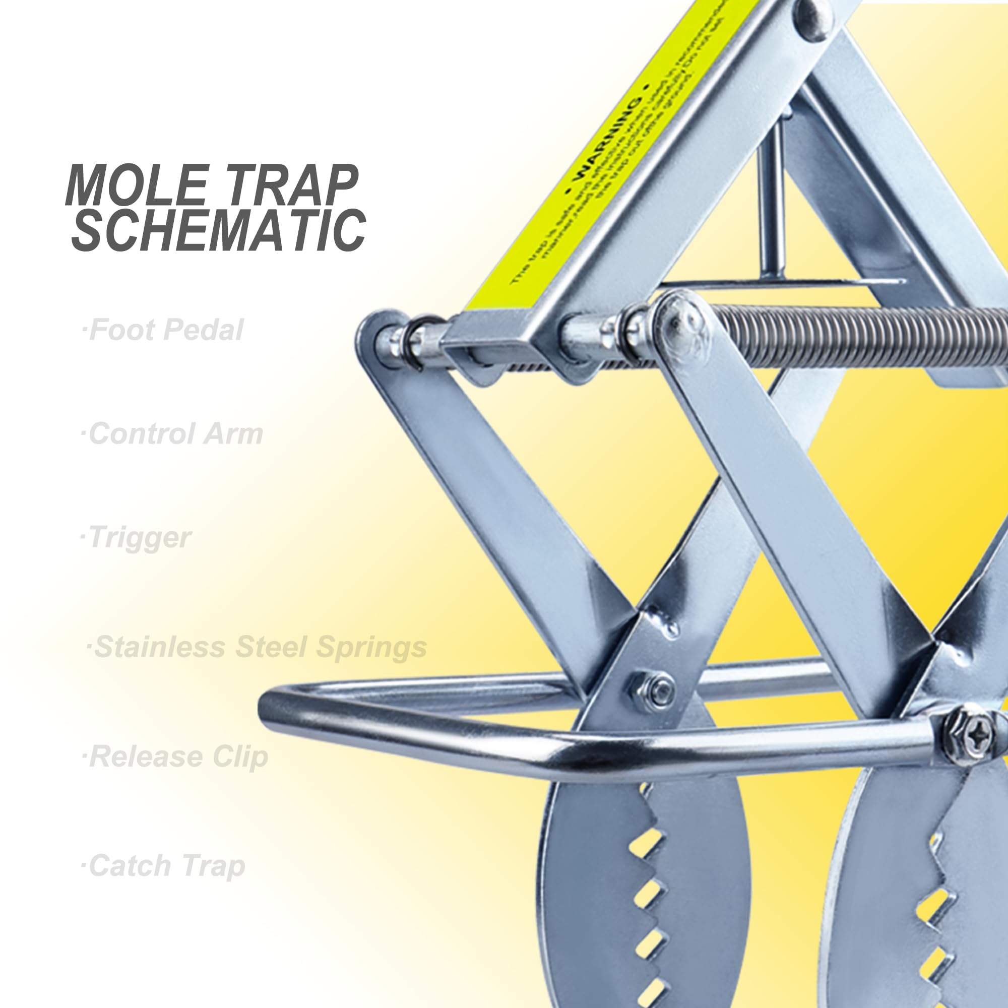 POlAFLEX Mole Trap Scissor close-up of metal jaws