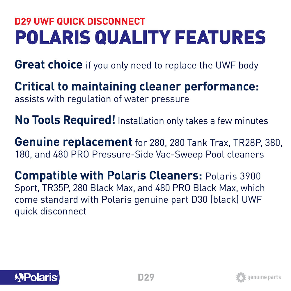 Polaris C55 Plastic Wheel Screw close-up