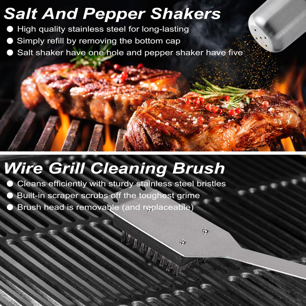 POLIGO BBQ grill cleaning brush and replacement head