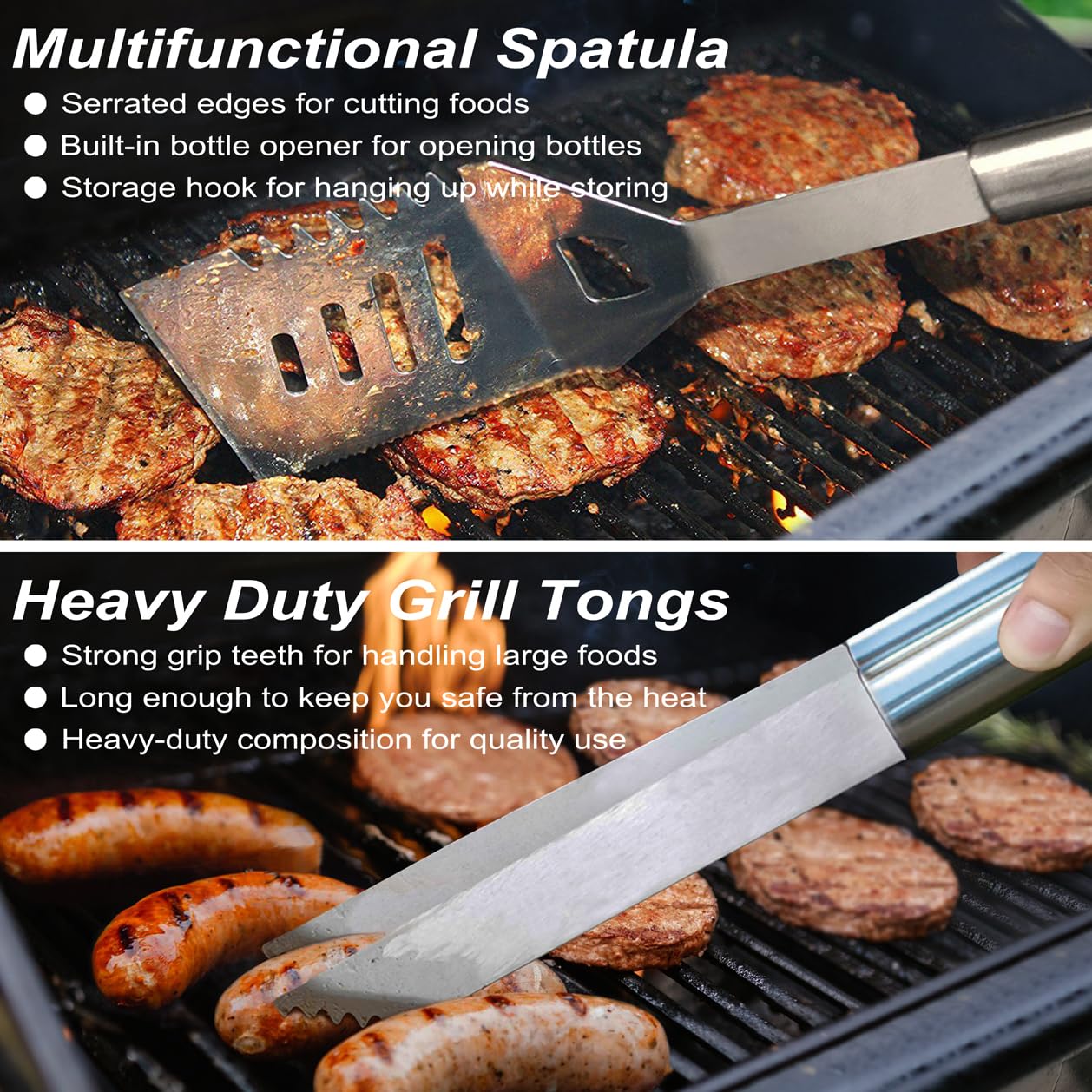 POLIGO meat knife and basting brush from grill set