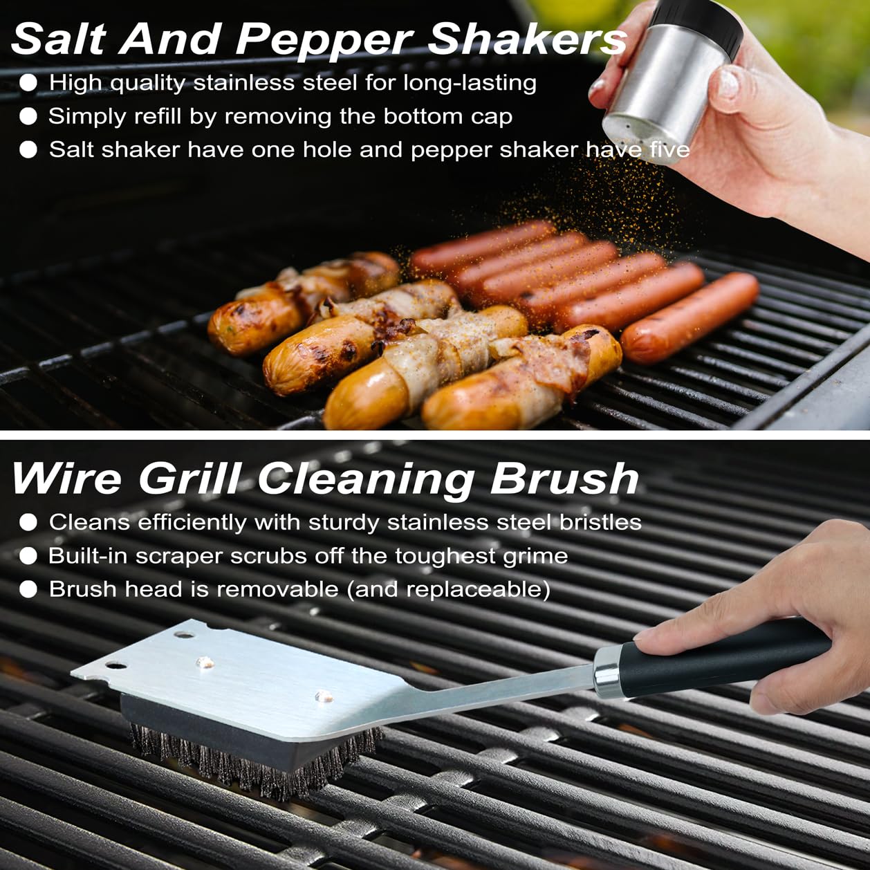 POLIGO salt and pepper shakers included in set