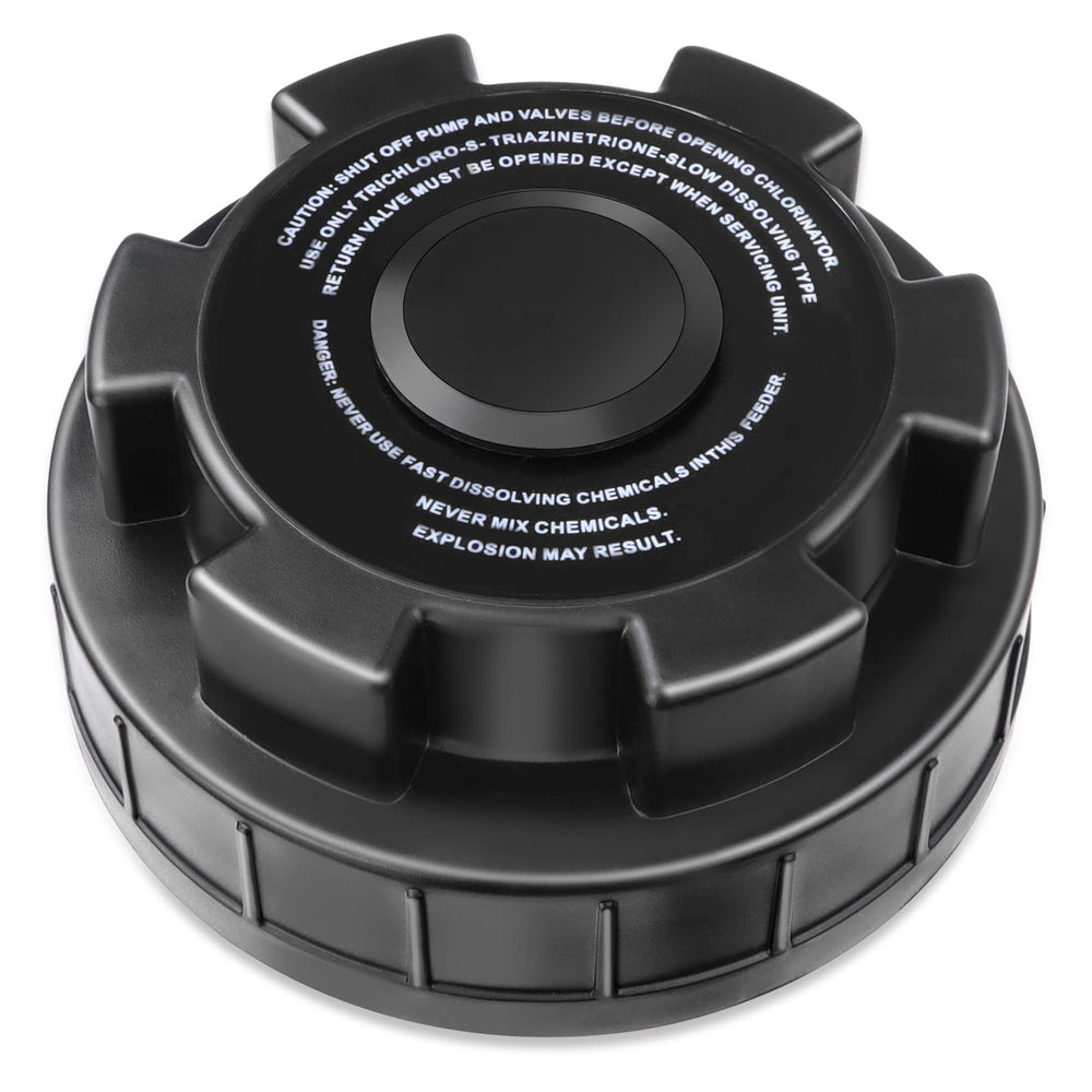 Pomeade Chlorinator Cover front view, black ABS material