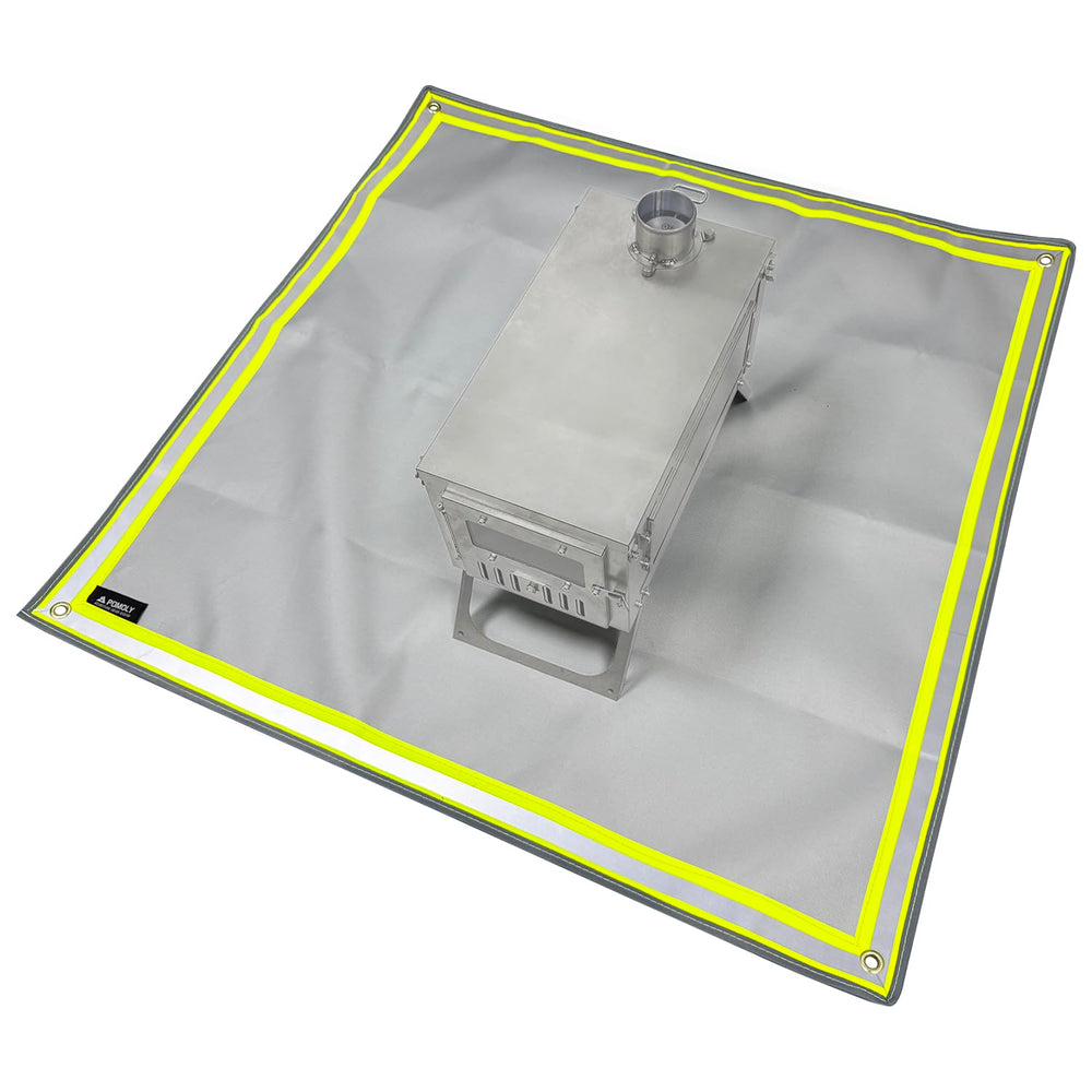 POMOLY Fire Pit Mat 39.4'' X 39.4'' front view