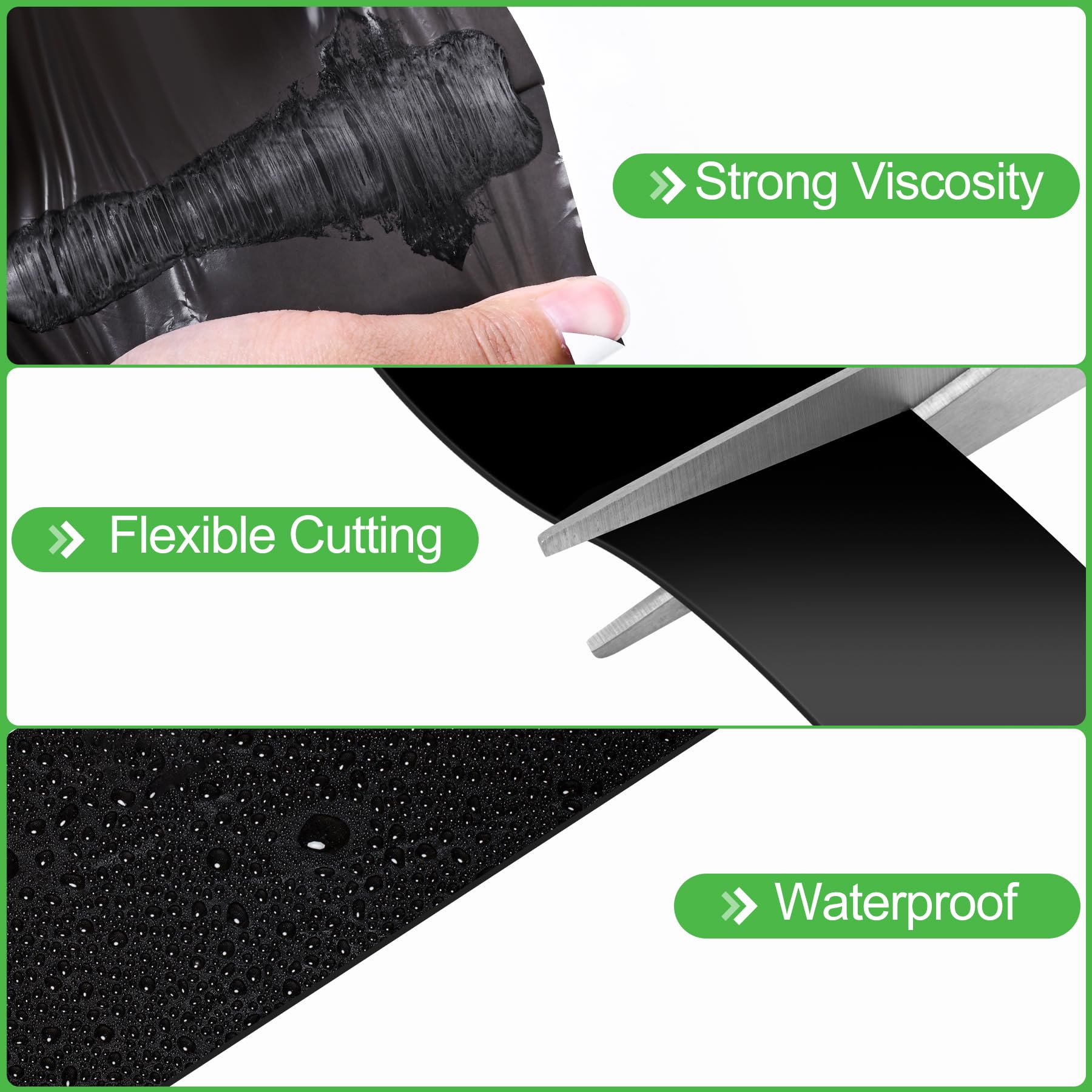 Pond liner repair using ToLanbbt Seam Tape in a garden