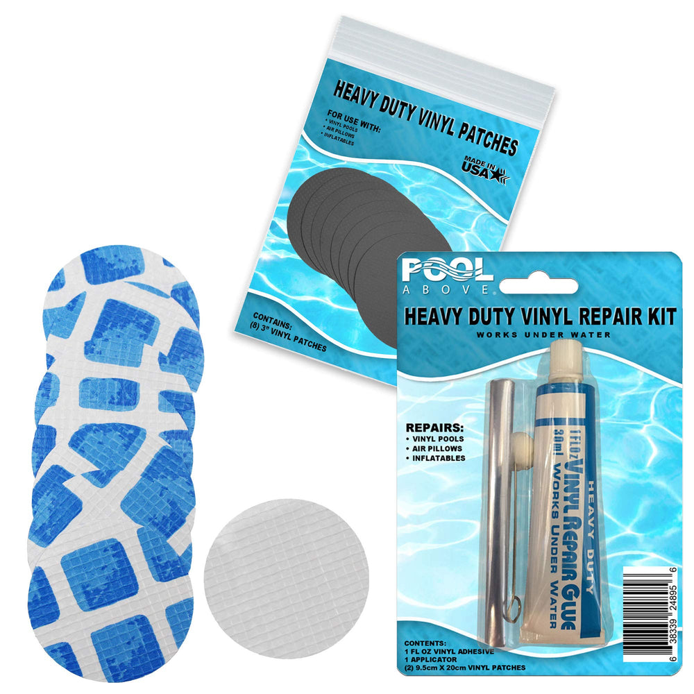 Pool Above Underwater Pool Repair Kit with vinyl adhesive and patches