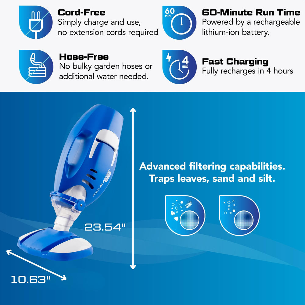 POOL BLASTER 2026 Max Cordless Pool Vacuum top view