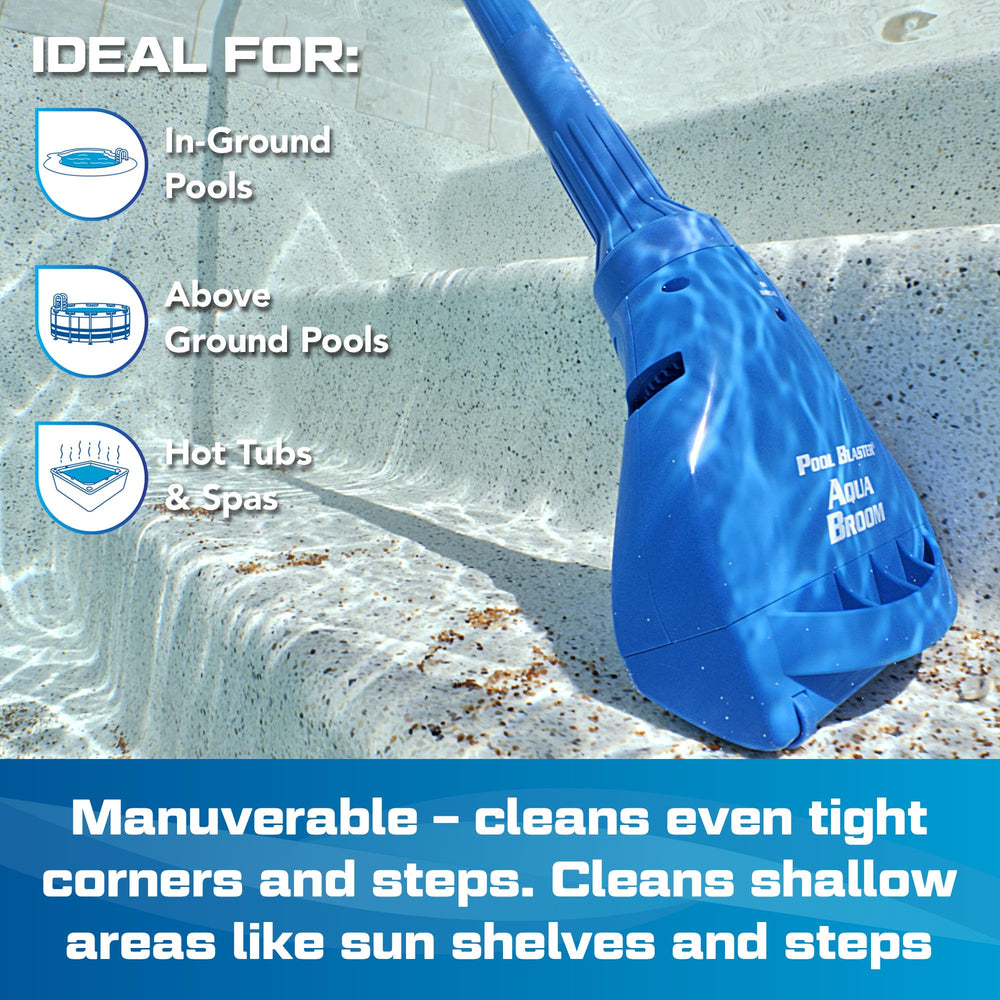 POOL BLASTER Aqua Broom XL Ultra with pole adapter
