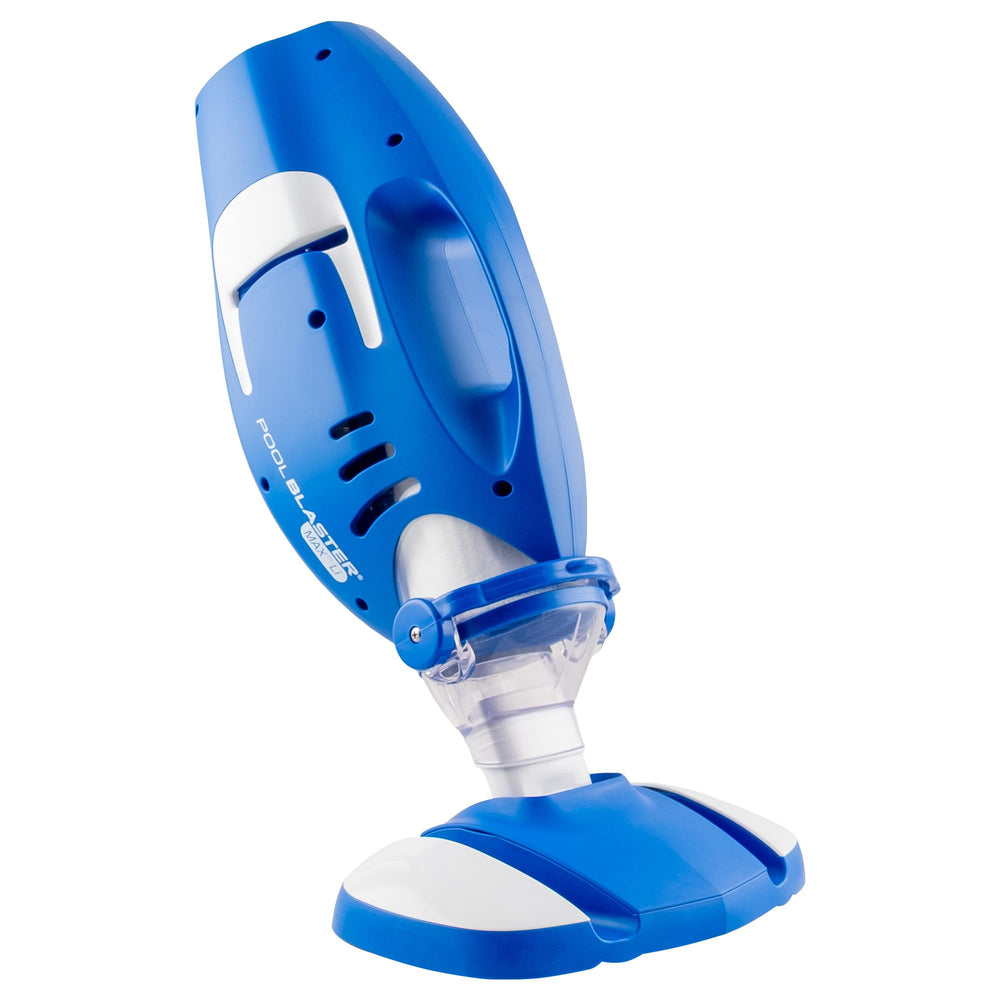 POOL BLASTER Max Cordless Pool Vacuum showing debris chamber