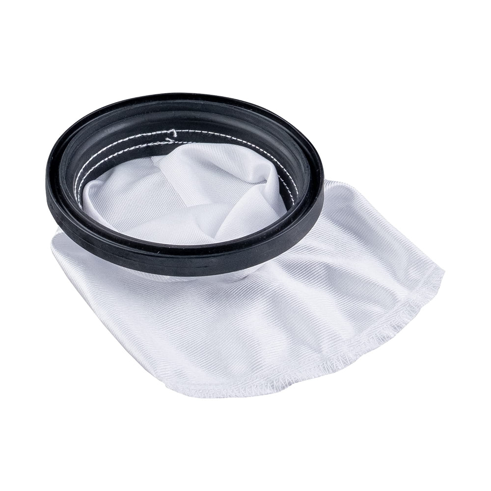 POOL BLASTER Replacement Sand & Silt Filter Bag attached to vacuum