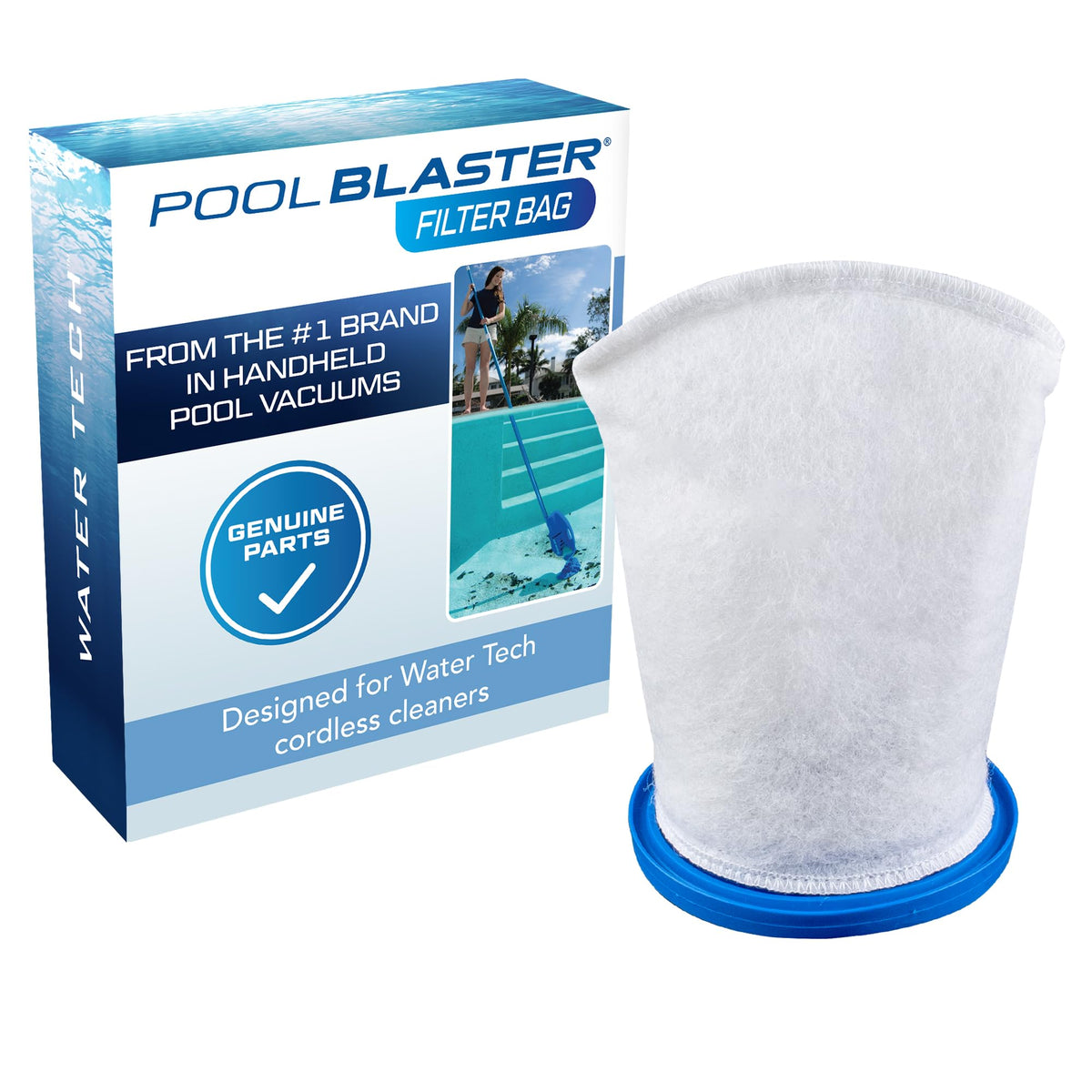 POOL BLASTER Xtreme Multilayer Filter Bag, white front view