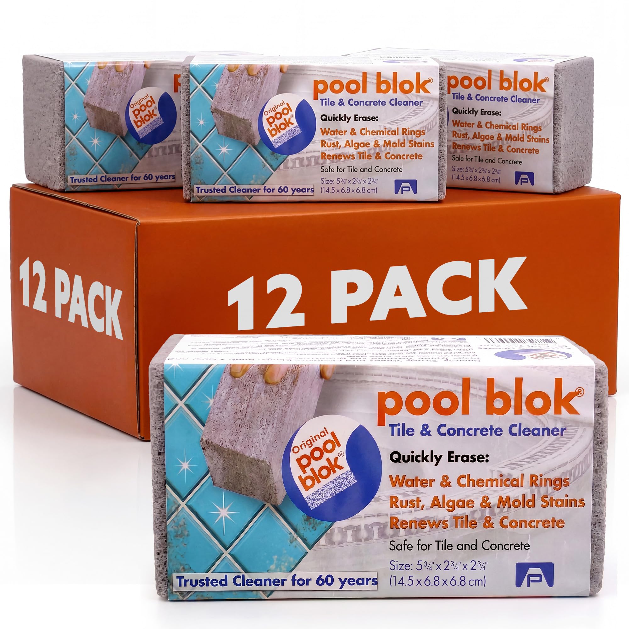 Pool Blok Pumice Stone 12-Pack front view
