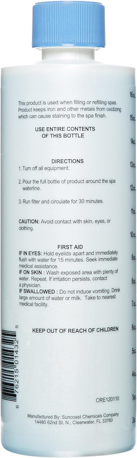 Pool Mate 1-Pint Metal Remover side view
