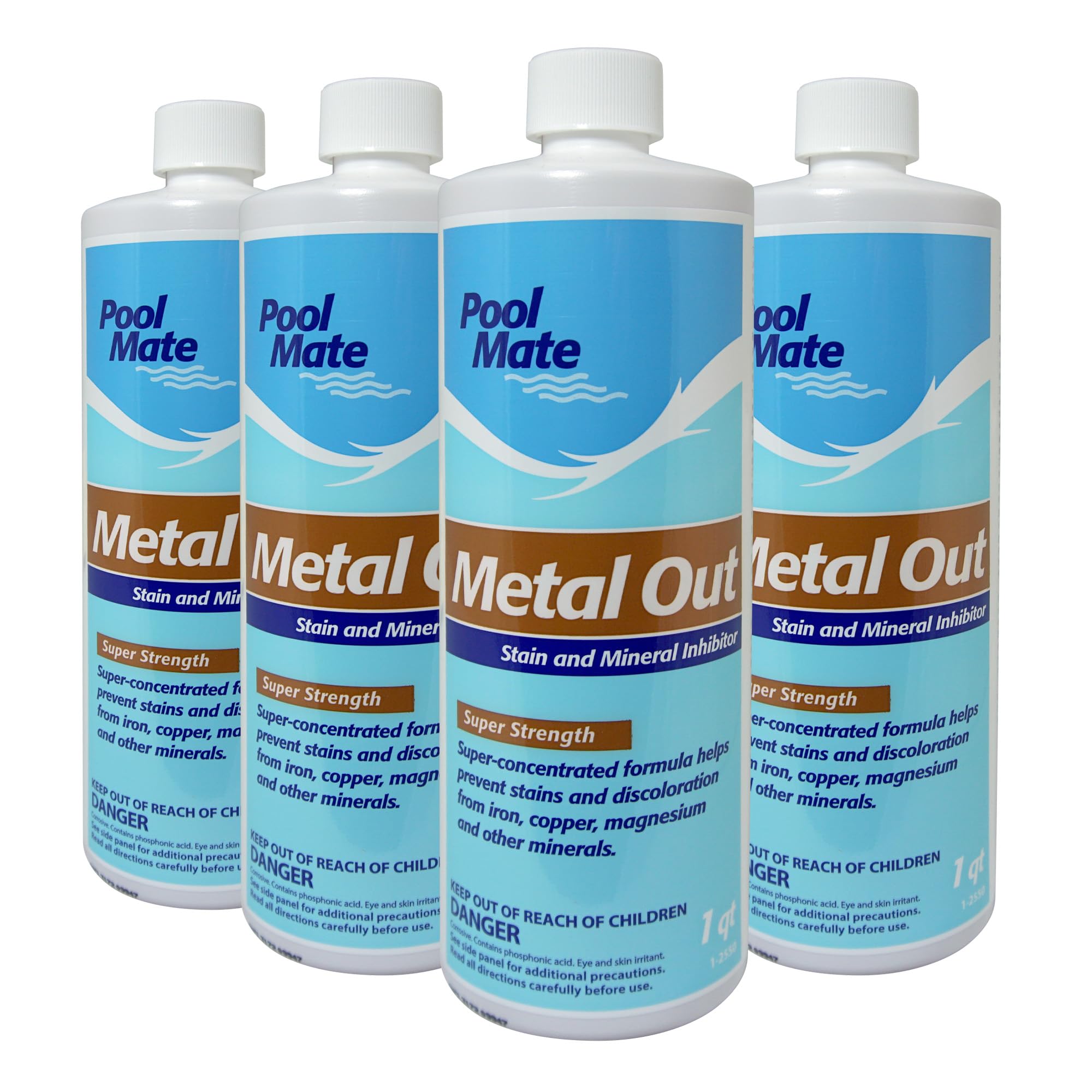 Pool Mate 1-Quart 4-Pack Concentrated Metal Out front view