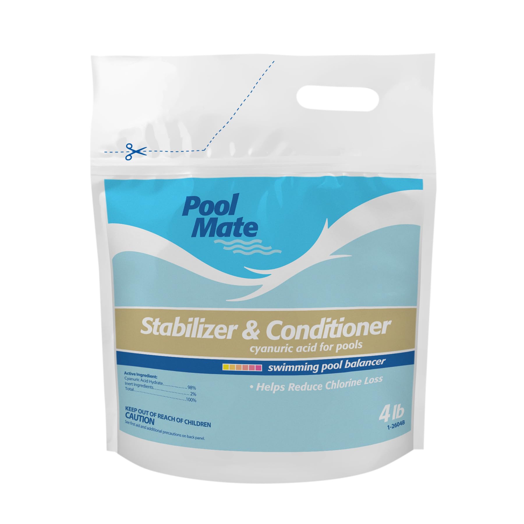 Pool Mate 4-Pounds Premium Pool Stabilizer and Conditioner front view