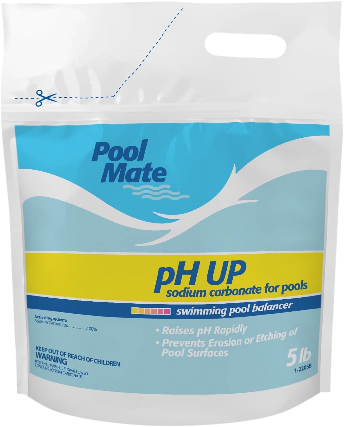 Pool Mate 5-Pounds Premium pH Up front view