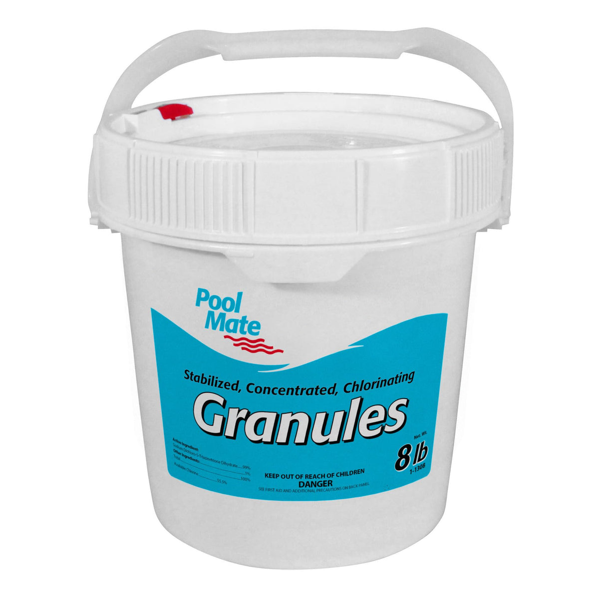 Pool Mate 8-Pounds Premium Chlorine Granules front view