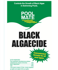 Pool Mate algaecide close-up of liquid consistency