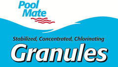 Pool Mate chlorine granules back label with instructions