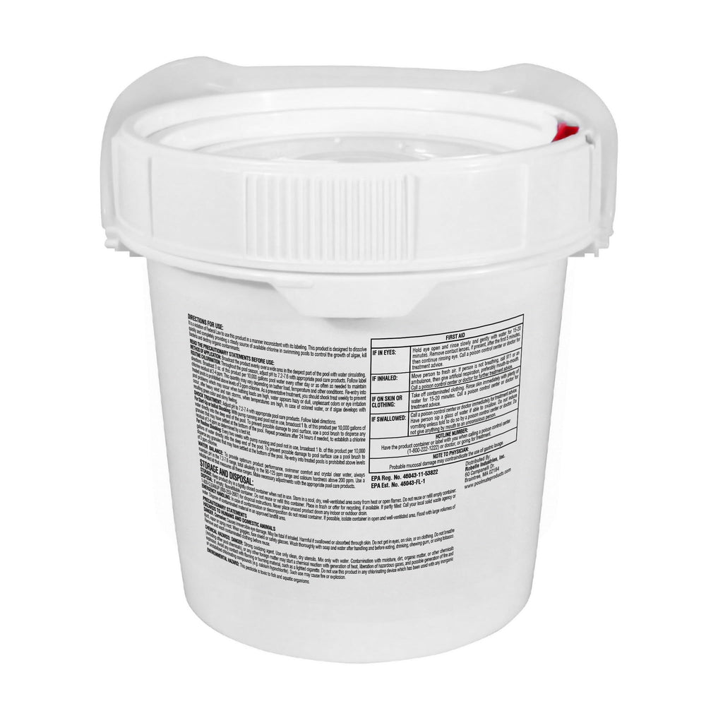 Pool Mate chlorine granules packaging with product details