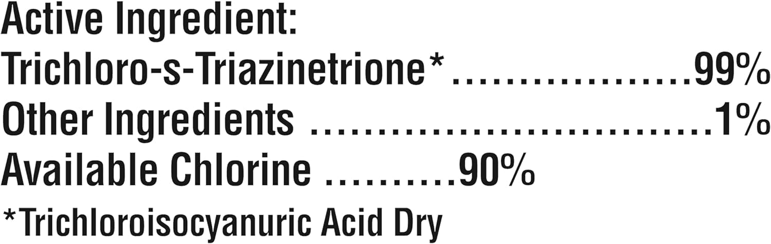 Pool Mate chlorine tablets in a swimming pool setting