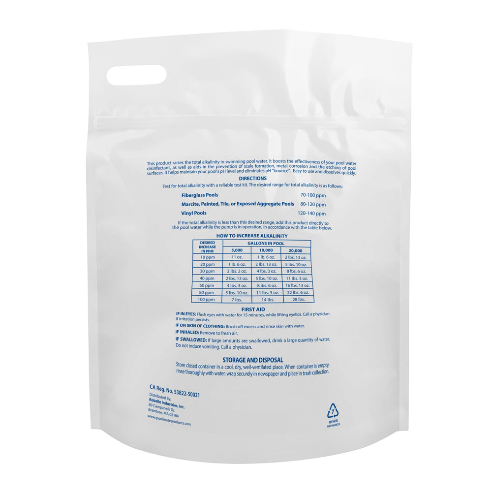 Pool Mate granular alkalinity increaser close-up