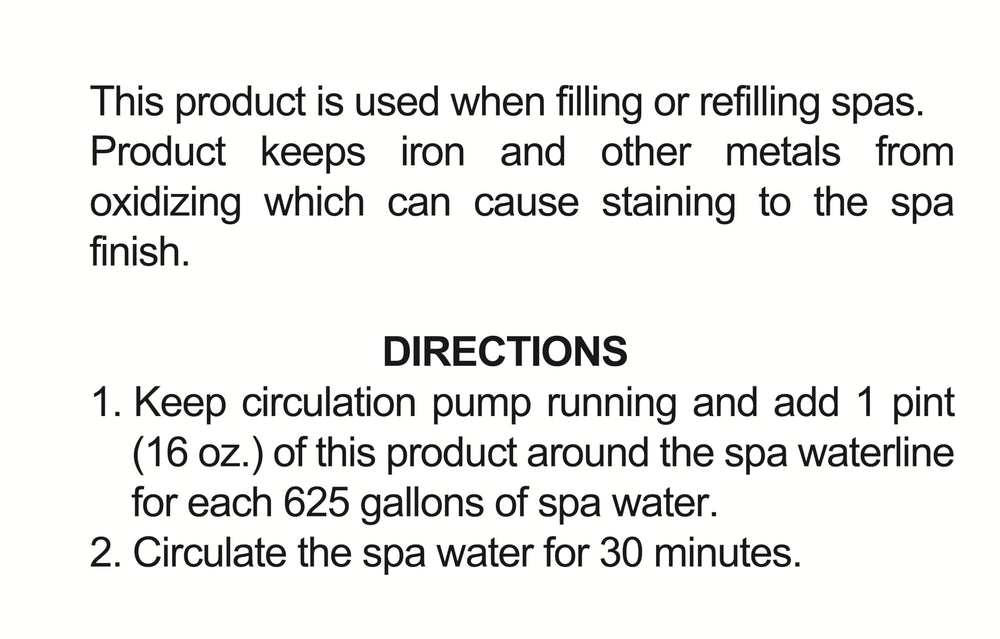 Pool Mate Metal Remover in use around spa waterline