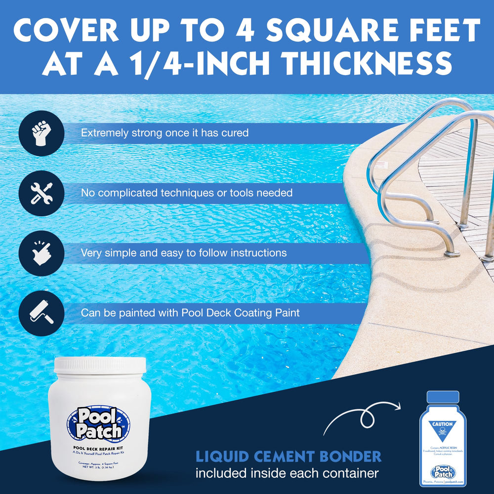 Pool Patch Sand Buff patching material close-up