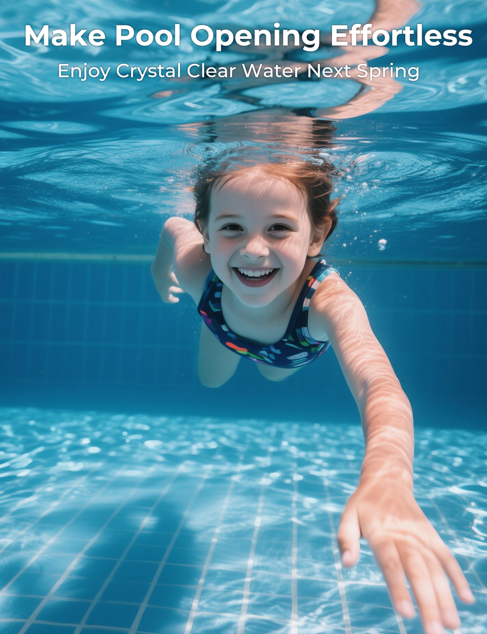 POOLACC Winter Pool Closing Kit demonstrating easy spring opening