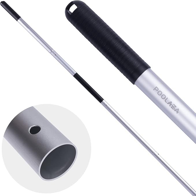 POOLAZA 10.5 Ft Telescopic Pool Pole with rubber grips