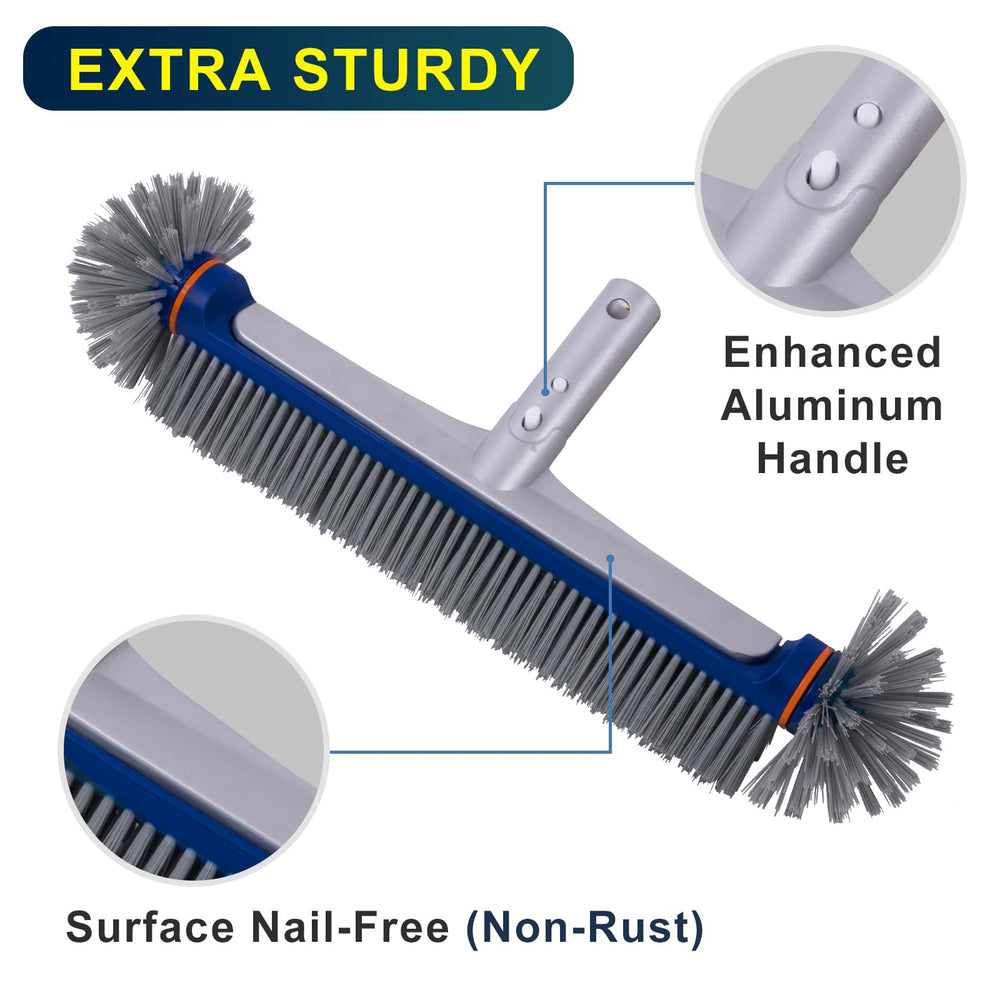 POOLAZA 17.5 inch Pool Brush side view