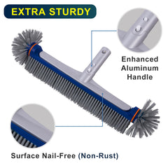 POOLAZA 17.5 inch Pool Brush side view