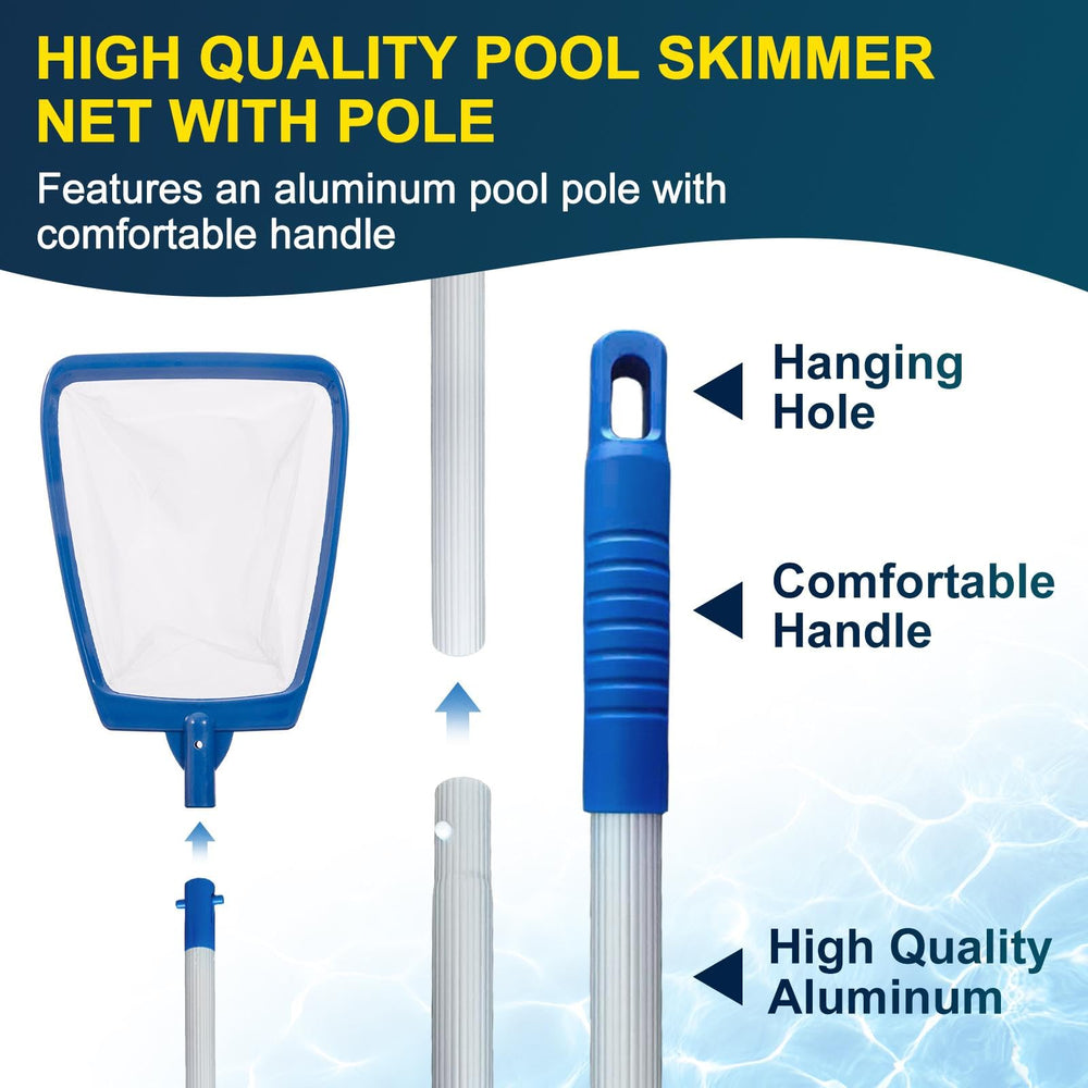 POOLAZA Hot Tub Pool Skimmer Net packaging display