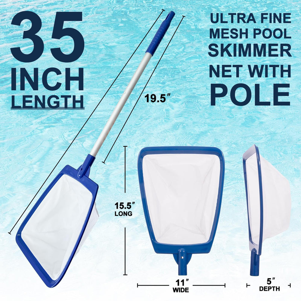 POOLAZA Hot Tub Skimmer Net close-up of ultra fine mesh