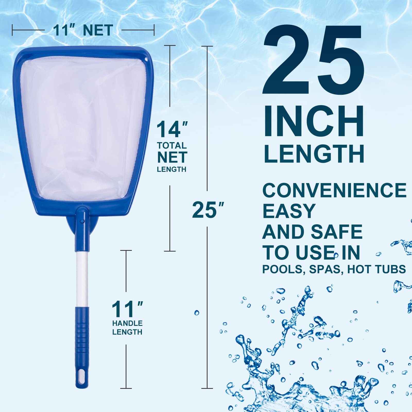 POOLAZA Hot Tub Skimmer Net packaging and details