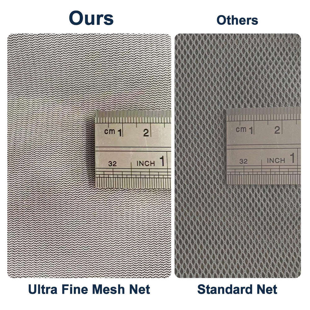 POOLAZA Hot Tub Skimmer Net side view showing easy-scoop edge