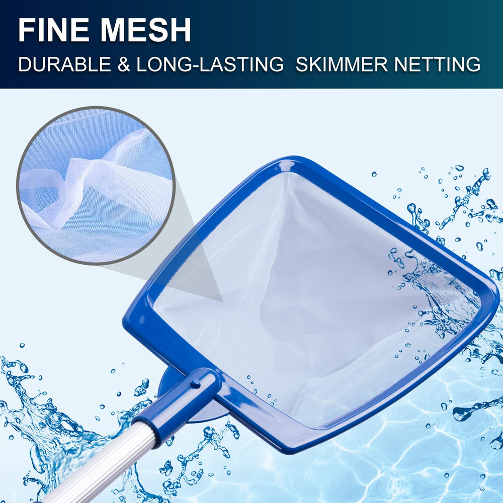 POOLAZA Hot Tub Skimmer Net side view showing fine mesh