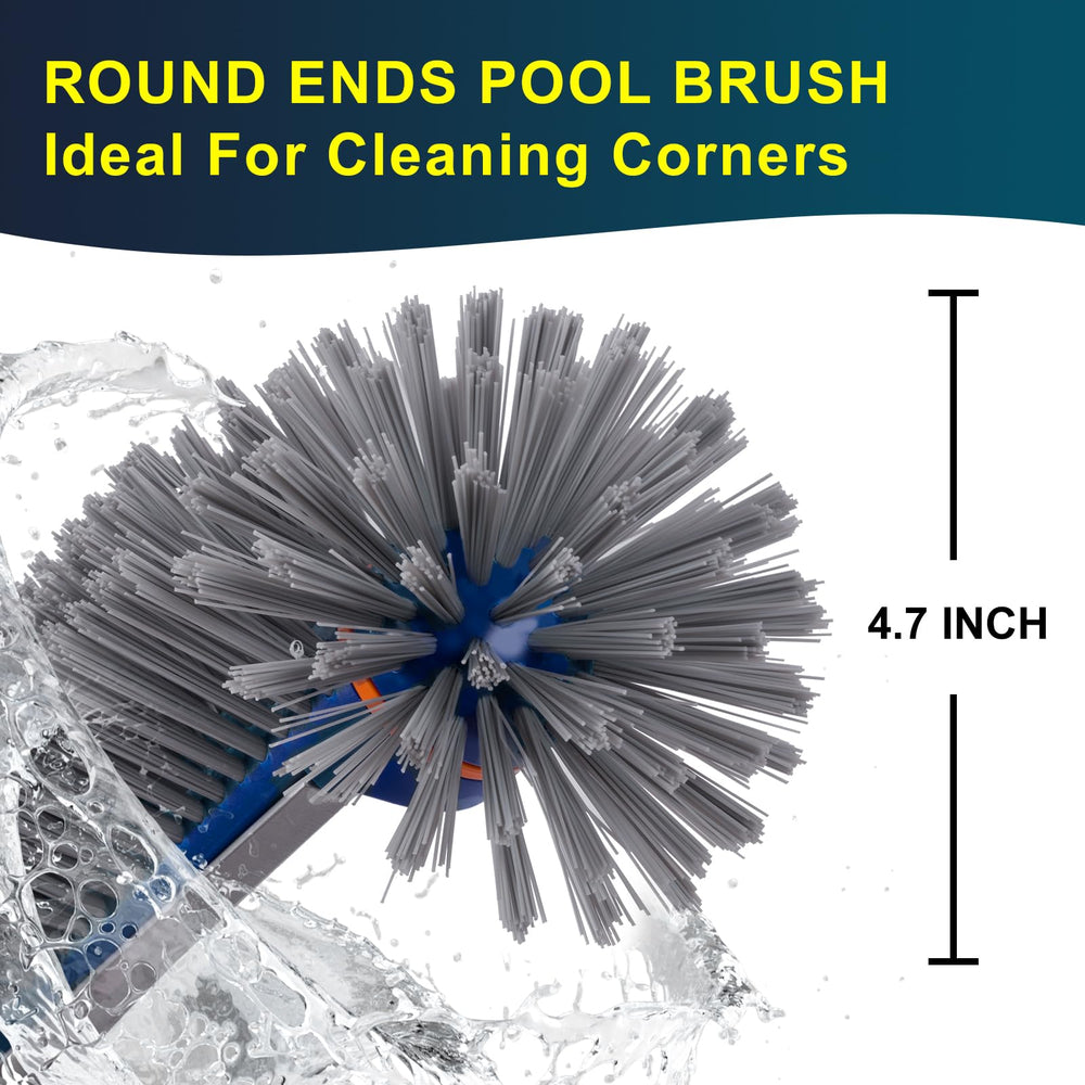 POOLAZA Pool Brush round ends close-up