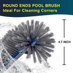 POOLAZA Pool Brush round ends close-up