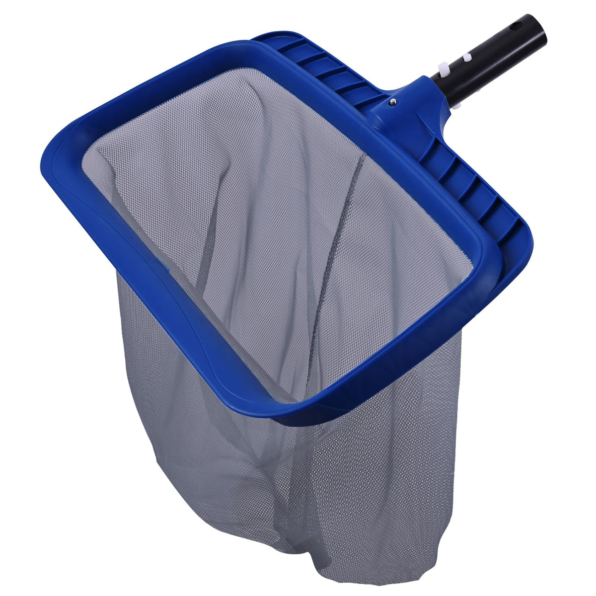 POOLAZA Pool Skimmer Net front view with navy blue nylon net
