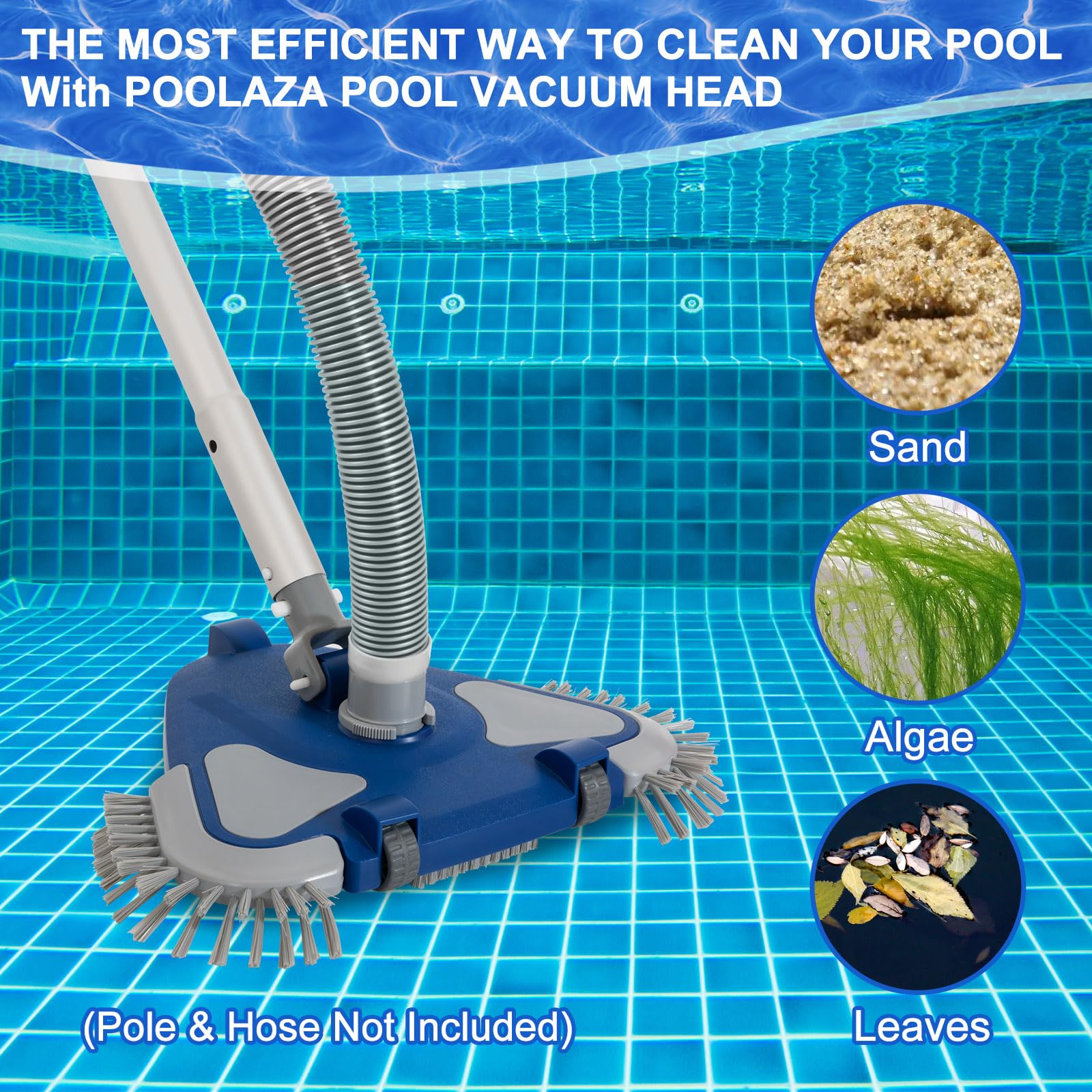 POOLAZA Weighted Pool Vacuum Head packaging