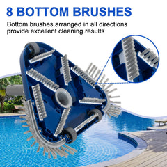 POOLAZA Weighted Pool Vacuum Head with 360° rotatable hose adaptor
