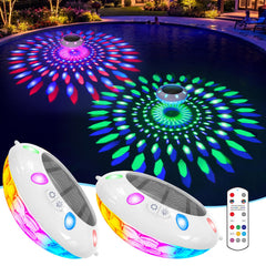 Pooldecor Floating Pool Light clear model floating on water