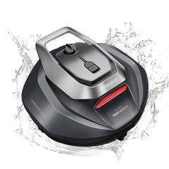 Pooleco Robotic Pool Cleaner front view in dark red