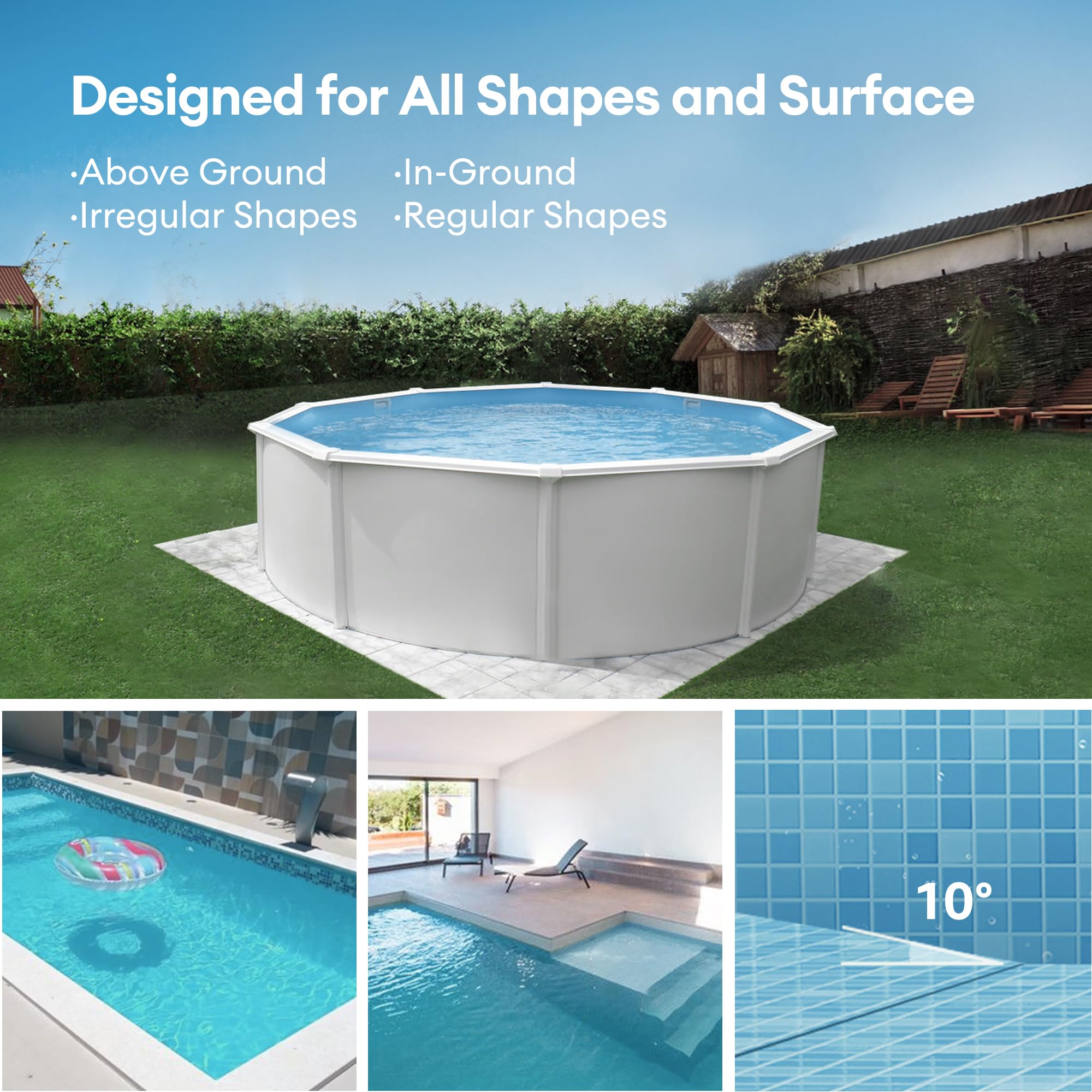 Pooleco Robotic Pool Cleaner S111 lightweight design for easy retrieval