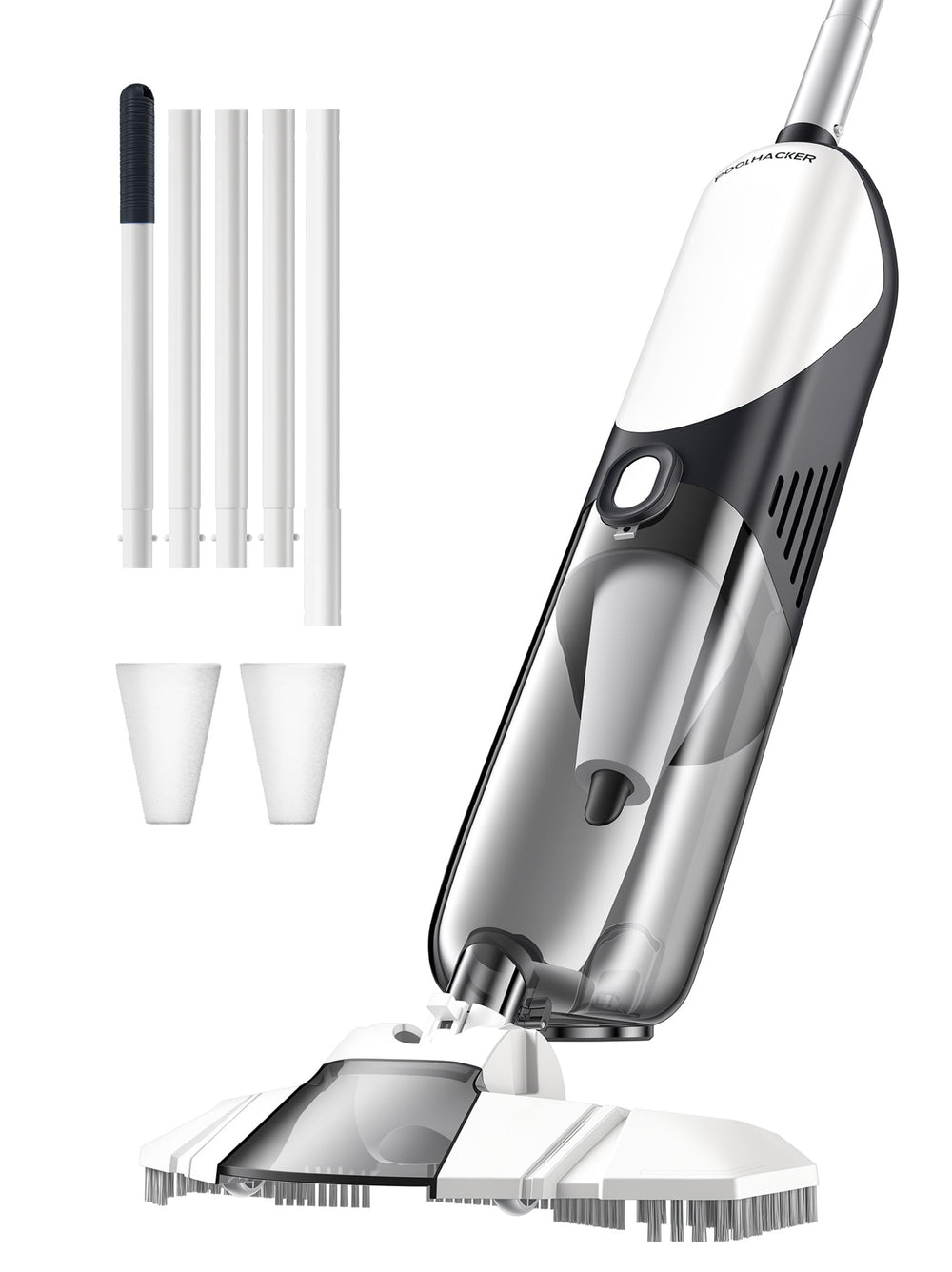 POOLHACKER Cordless Pool Vacuum complete kit front view
