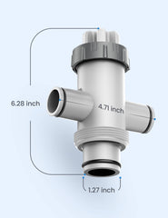POOLHACKER Dual Split Hose Plunger Valve components